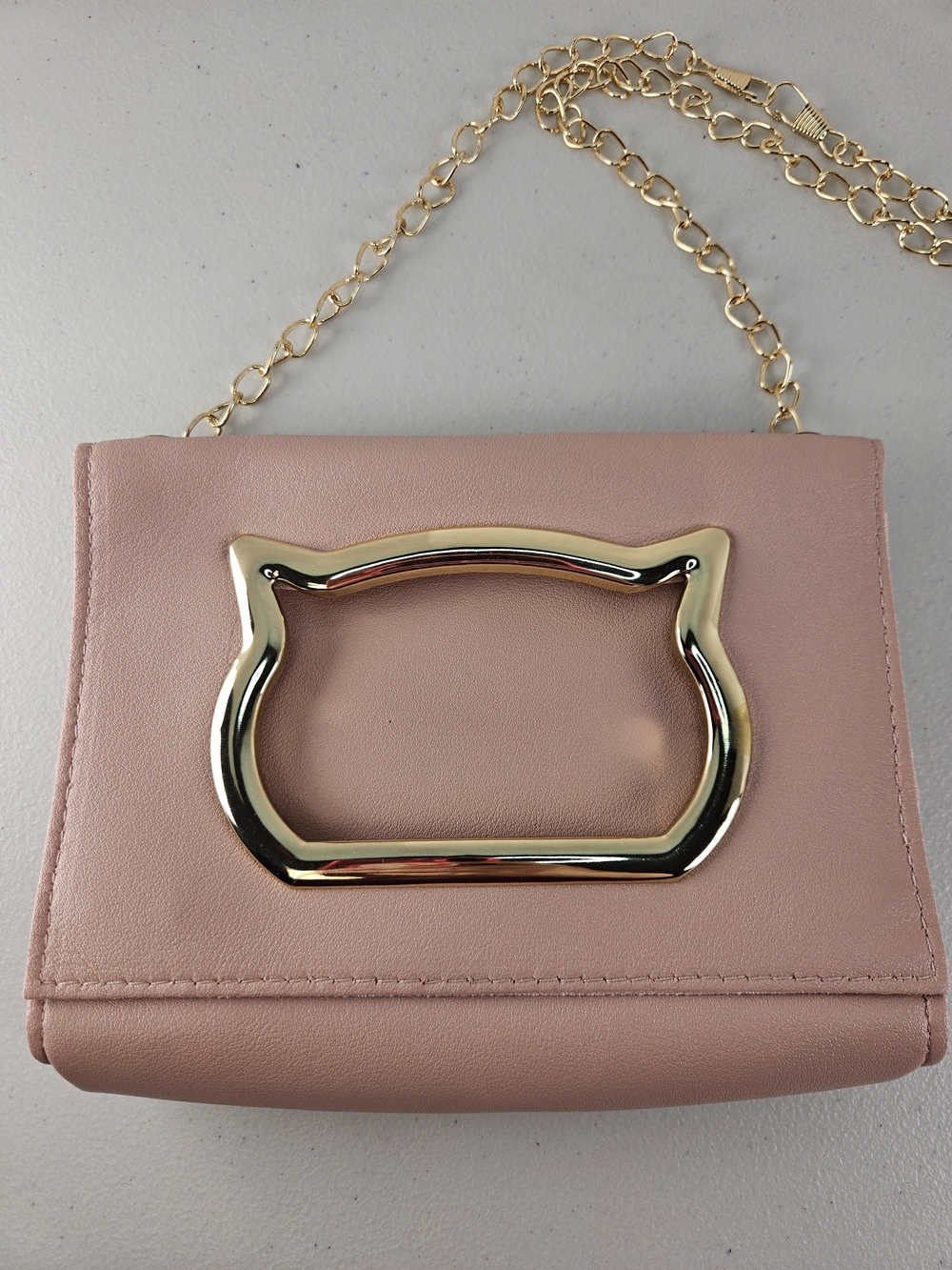 Crazy Cat Lady Bubdle Pink Cat-Handle Crossbody, Cat Bag Charm, Cat Face Mask - Picture 5 of 14